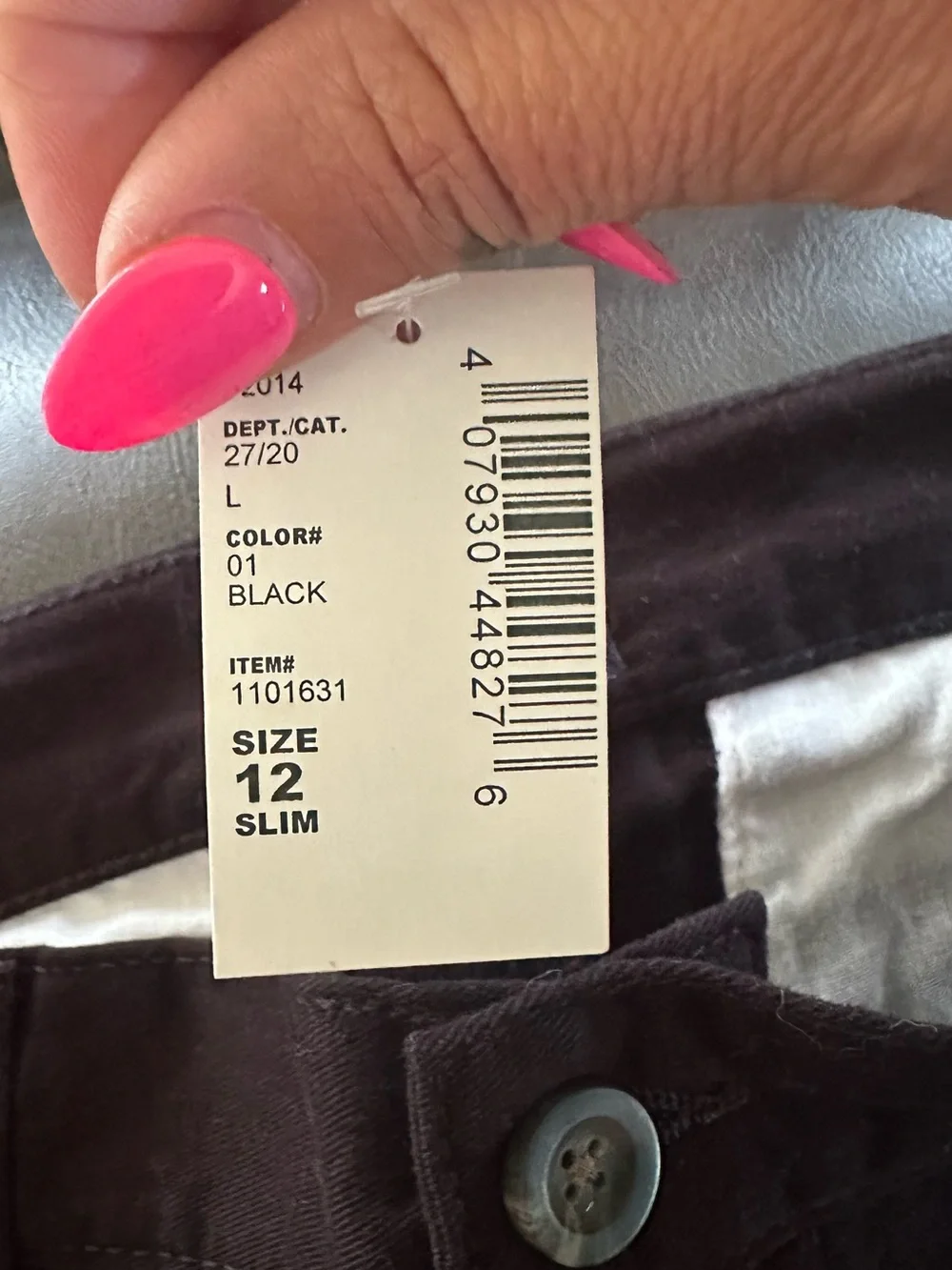 The Children's Place Black Straight-Leg Chinos